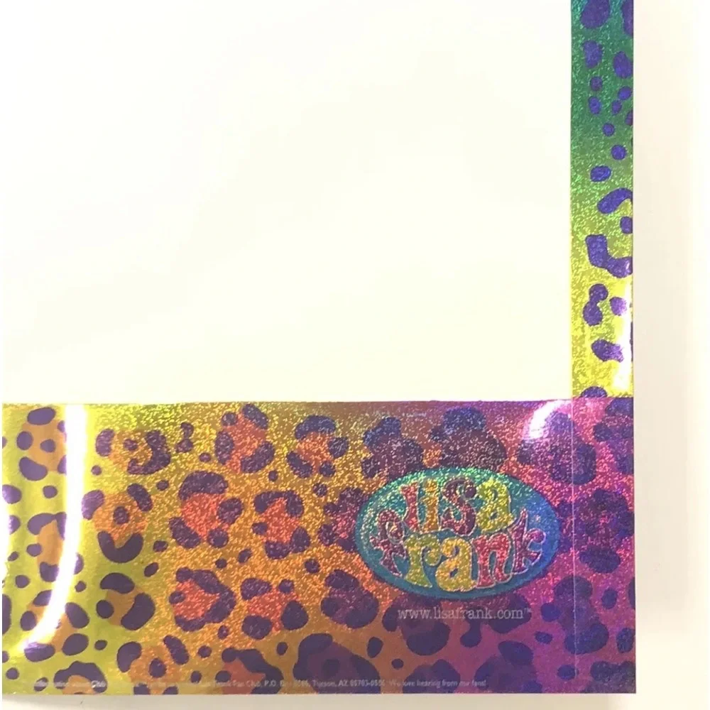 Lisa Frank Y2K Big Lips Glitter Pocket Folder Unpunched